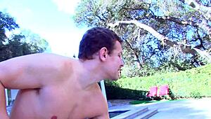 Catie Parker takes a moment to sniff the panties. They belong to Jillian Janson in this solo scene.