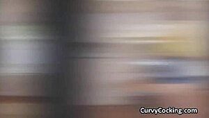 the oily pawg bombshell rode the monster cock in a hardcore scene, her big ass shining