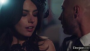 deeper into submission... chanel camryn in latex craves public domination with deepthroat, rimjob, and hairy pussy licking outdoors 😈