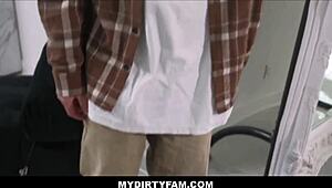 mydirtyfam - small 18+ tits teen stepsister, you wanna freeuse me like a sex doll? cumming hard from stepbrother's monster cock.