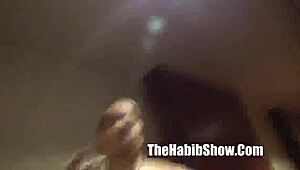 In the ghetto setting, thick phat booty Nina Rotti gets gangbanged by Puerto Rock and Adonis with big black cocks ripping her clothes.