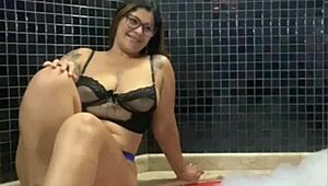 Hey, me and my blonde friend are teasing the photographer at the pool to pay differently 😉