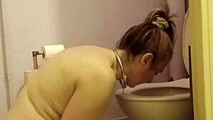 Hey, check this French milf slave in bondage getting humiliated outdoors with toys and slaps