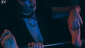 Hey, you're totally trapped with this tickling mistress dominating every inch of your bound body in close-up femdom action 😈🔒