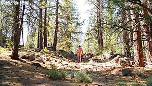 oh man, i'm out here on this naked hike up and down the hill, feelin' all exhibitionist in sheer stuff, ya know? like totally exposed...