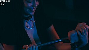 Hey, you're totally trapped with this tickling mistress dominating every inch of your bound body in close-up femdom action 😈🔒