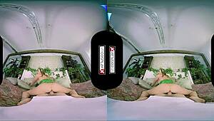 poison ivy xxx cosplay vr features stunning evil redhead getting her pussy smashed hard