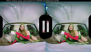 poison ivy xxx cosplay vr features stunning evil redhead getting her pussy smashed hard