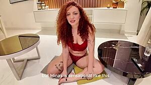 I felt so shy during the interview but got wild riding in cowgirl once recording started.