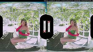 poison ivy xxx cosplay vr features stunning evil redhead getting her pussy smashed hard
