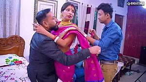 Husband shares his innocent wife with his friend in this full threesome movie