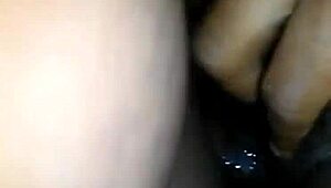 Amateur Ebony BBW with Big Tits Gets Anal Massage and Licking Before Assfucking Creampie