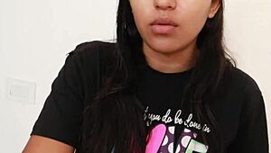 Infiel universitaria colombiana tiene creampie por primera vez en pov con su compañero latino