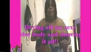 drying off my sexy bbw body and showing it all pre with big saggy tits and fat ebony curves.