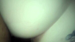 doggystyle pounding this bbw's big ass with monster cock while she tries to escape