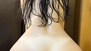 Straight out of the shower, ready for a fresh start in the day