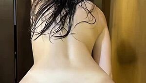 Straight out of the shower, ready for a fresh start in the day