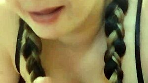 oops my voice is too loud she blows me away again pornapplepie deepthroats in sexy glasses on her knees