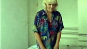 Winsome experienced woman showcases her mature charm in a detailed view