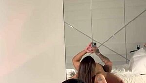 Hot Luiza Marcato unleashes intense morning blowjob and handjob on big cock with rough face fucking