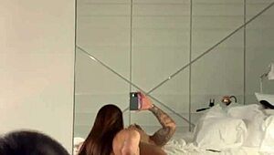 Hot Luiza Marcato unleashes intense morning blowjob and handjob on big cock with rough face fucking