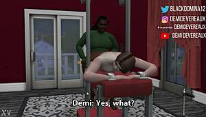 Ebony Domina Gives a Whore What He Wants!