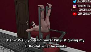 Ebony Domina Gives a Whore What He Wants!