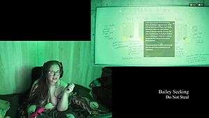 Oh my god, this naked lake house game with the curvy brunette in glasses is wild!