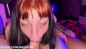 threesome explodes at the after party with rough tattooed group sex and hardcore pounding!