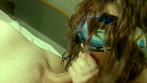 I Gave My Ski Instructor A Sloppy Deepthroat Blowjob With Cum In Mouth In Bedroom