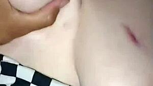 Blonde milf gets spanked