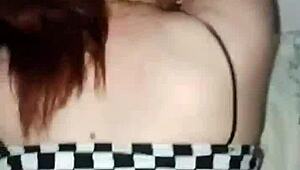 Blonde milf gets spanked