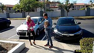 Paris eagerly awaits delivery of his important package from the service.