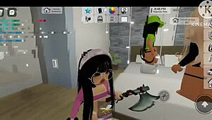 Hey, wanna join this random orgy in Roblox Brookhaven with crossdressing sluts and group oral sex?