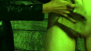 Bound Big Boobs Lesbian Slave Washed And Groped By Dominant Mistress In Garage