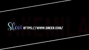 Esguichando com pepino no quarto do meu ex enquanto ele assiste excitado