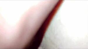 ass spread wide with holes gaped and stockings soaked in this amateur toy play