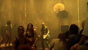 The narrative follows Nirvana's official music video for Smells Like Teen Spirit.