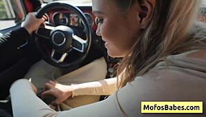 Horny Blonde Teen 18+ Delivers Amazing Wet Blowjob to Friend Chloe Rose Charles Dera