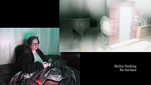 Naked Alan Wake 2 play through continues in part 11 with big natural tits brunette model