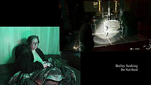 Naked Alan Wake 2 play through continues in part 11 with big natural tits brunette model