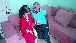 Indian Ravinadesi Young 18+ Married Woman Gets Intimate With Sofa Mechanic in Husband's Absence. Huge Release on Her Big Rear.