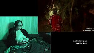 Naked Alan Wake 2 play through continues in part 11 with big natural tits brunette model