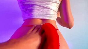 The curvy ebony babe with a big beautiful ass tempts her interracial partner into dirty homemade sin.