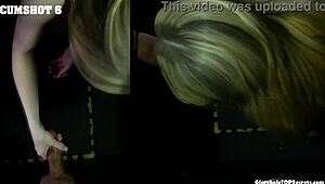 Gloryhole Pussy Use with Cum Swallow