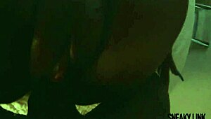 sneaky link with slim thick redbone nerd riding big black cock in cowgirl.