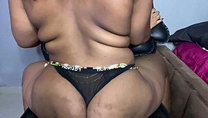 Bend over and tease that big ass for anal pleasuring.