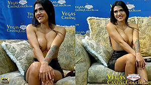 Oh wow, this 24yr hot latina babe alice does solo masturbation and pov doggy in vegas casting!