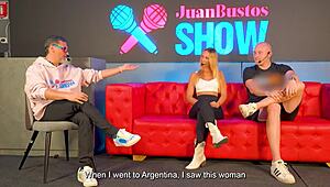 Cofla turns off the lights in a medellin bar just to fuck this beautiful slim argentinian with his huge 24cm cock.