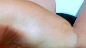 Pretty Young Latina Feels Overwhelmed Fingering Her Wet Shaved Pussy In Office Bathroom